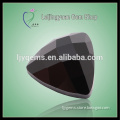 Charm Black Faceted Trillion Shape Glass Stones in Low Price